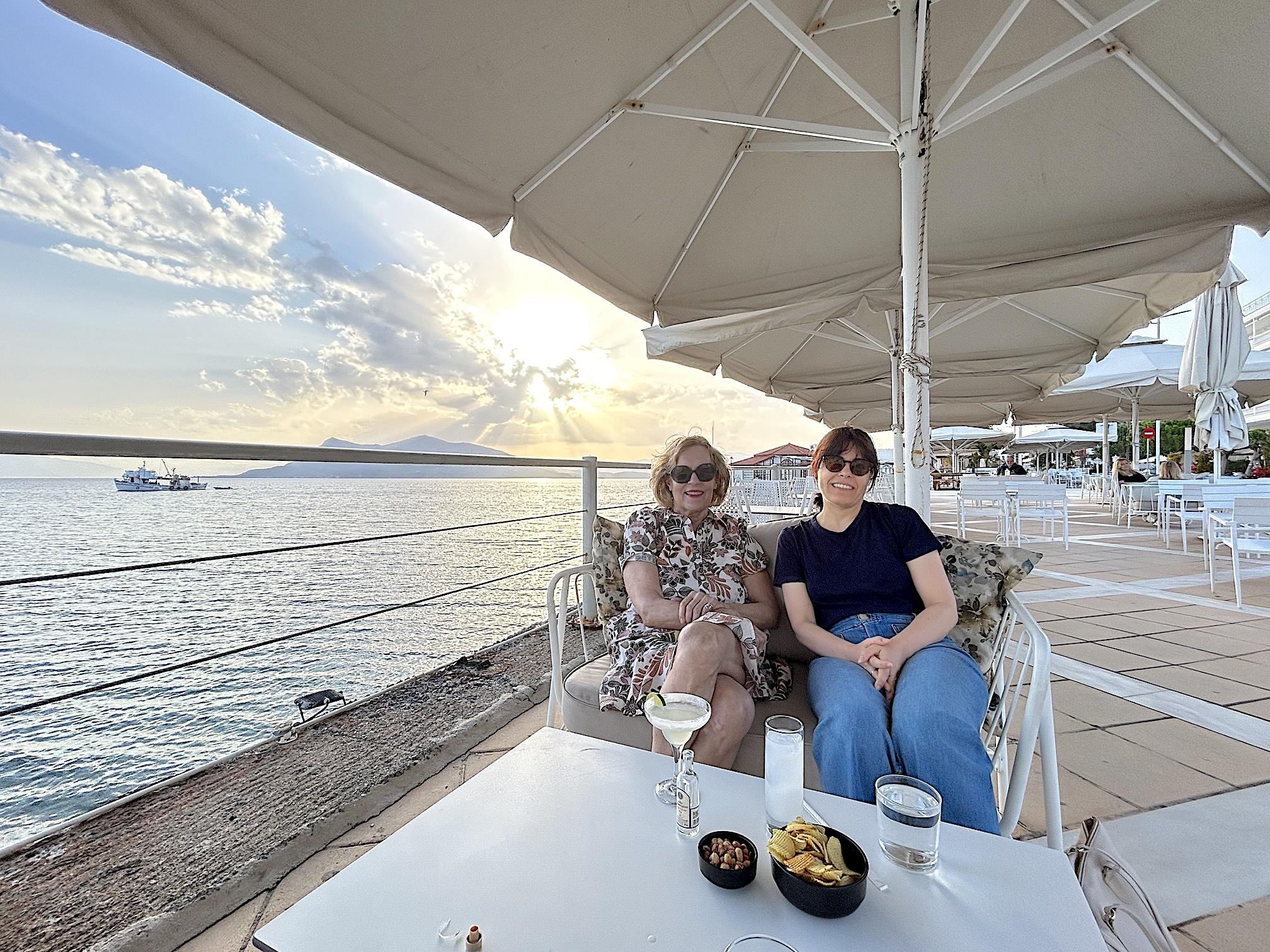 Dr. Gudas and Dr. Melis enjoying Greece