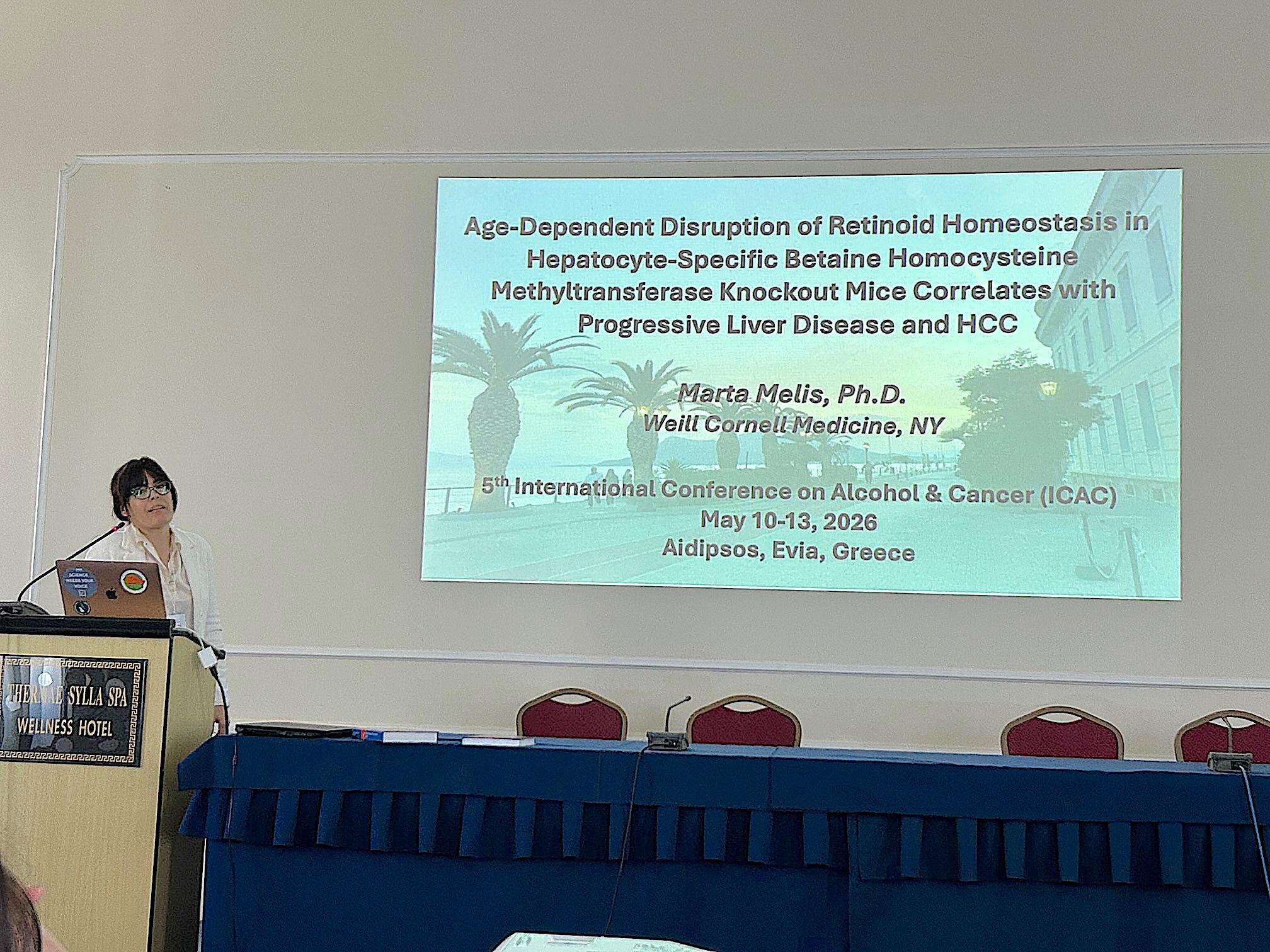 Dr. Melis presenting at the IAC Meeting in Greece 2026